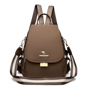 Waterproof Oxford Cloth Double Shoulder Bag 2025 New Korean Style Commuting Simple Versatile Student Backpack Travel Bag