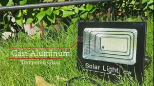 solar flood light outdoor waterproof IP68 original 9045LED with solar panel garden lamp room night light bulb for courtyard automatic with remote control christmas decorations 2025 New