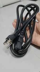 สาย Cable POWER AC For Computer TV Projector สายคอมพิวเตอร์ ปลั๊กเสียบเเบบ 3 ขา 3 รู อย่างหนาหนาพิเศษ สาย 3x1.0mm ยาว 3 M.