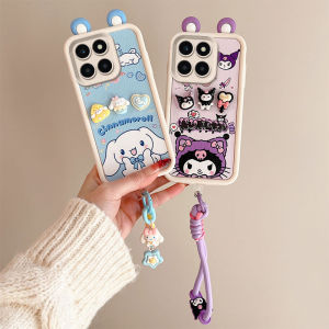 Honor 200 Smart International Version Phone Case Silicone Protective Cover with Airbag Anti-fall for Men And Women Cute Cartoon Design