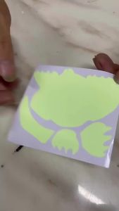 1pcs Red Blue White Glow-in-the-dark Funny Cat Tissues Stickers Adhesive Decals Waterproof Luminous Bathroom Toilet Decorations