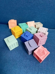 [LOGU] Soft building blocks Mainan balok lentur anak Mainan bayi teether