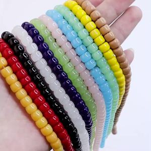 1 Dây 8x6mm Hạt Thủy Tinh Pha Lê Hình Trụ Rời Dùng Để Làm Đồ Trang Sức DIY - Phụ Kiện Vòng Tay Vòng Cổ
