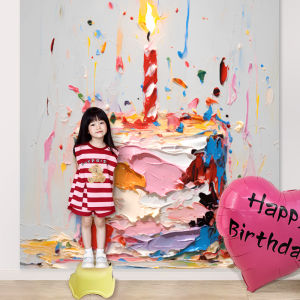 Birthday Decoration Scene Layout 23 Birthday Party Baby Kids Party Boy Girl Wall Covering Party4 Supplies