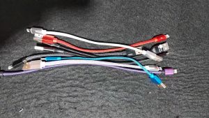 Cáp Sạc Ngắn Cho Pin Dự Phòng Dây Dù 20Cm Type-C Lightning Dùng Cho Iphone / Android Samsung Micro USB