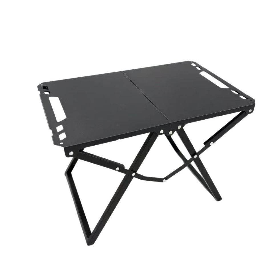 Sikiwind Foldable Camping Table Tripod Base Picnic Desk with Storage Net and Bag Ideal for Outdoor Activities