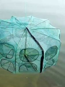 6/8/10 กรงกุ้ง กรงดักปลาแบบพับได้อัต สุทธิกั้งจับกุ้งกับดักกรงจีนตาข่าย ตาข่ายกุ้งก้ามกราม เครื่องวิเศษจับปลา