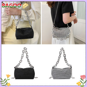 Túi Đeo Chéo Vai Kim Cương Giả Thanh Lịch Ví Nữ Thiết Kế Tiệc Cưới Kim Cương Giả Túi Xách Túi Dây Xích Sang Trọng