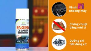 Chống chuột -  đuổi chuột - diệt chuột khoang máy ô tô Engine Cleaner. Đuổi chuột với 2 lớp MÙI và VỊ. Chai 400ml
