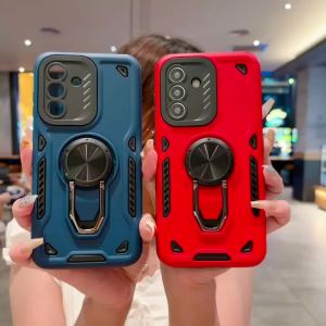 Luxury Rugged Car Ring Stand Phone Case For IPhone 17 Pro Max Air 16 15 14Plus 13 12 11 Anti-fall Armor Hard Protect Cover Funda
