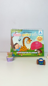 Sách - Thói Quen Tốt Montessori Planner Bảng Kế Hoạch Tuần Cho Bé Kèm Stickers - ABBOOKS