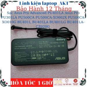 Sạc laptop Asus Pro Advanced PU401LA Asus Pro PU301LA PU500CA PU500CA-XO002X PU500CA-XO010G BU401L BU401LA BU401LG BU401LA-CZ020G Sạc Asus 19V 6.32A 130W chân kim nhỏ(4.5*3.0mm)