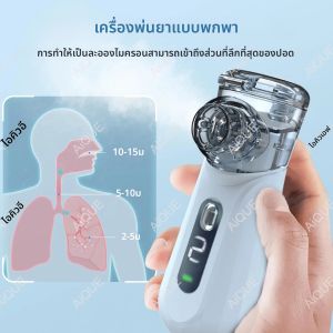 AiQUE ชาร์จทางการแพทย์ตาข่าย Nebulizer แบบพกพา Inhaler ไอน้ํามือถืออุปกรณ์ Silent Handheld Atomizer Steamer ผู้ใหญ่เด็ก