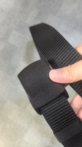 Metal free waist belt anti metal allergy belt mens plastic buckle head security check canvas pants belt