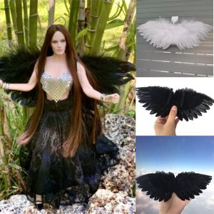 YUDESHUI Doll Decoration Hanging Ornements Wing Props Valentines Day Doll Clothes Wing Mini Feather Angel Wing