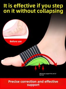 Arch Support Shoe Insoles Flat Feet Corrector Cross Arch Collapse Foot Arch Trainer Pad Comfortable Winter Season Product