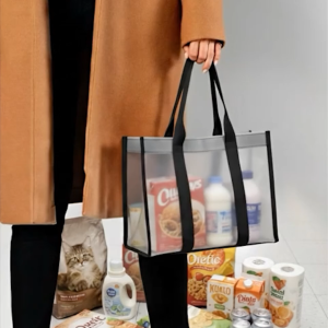 สินค้าใหม่ !! กระเป๋า Shopping Bag วัสดุผ้าใบ คุณภาพดี แข็งแรง ทนทาน