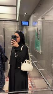 Azkia Abaya  Gamis Syari Terbaru Bahan Wolfis Premium Umroh Abaya Daily Busui Friendly