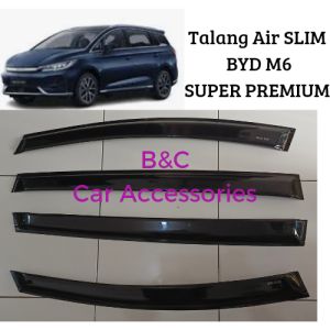 Talang Air Mobil Byd M6 Slim Side Visor Slim Super Premium