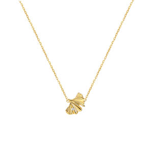 WYK | Elegant Silver Ginkgo Necklace