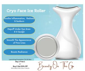 [SG READY STOCK] Cryo Face Ice Roller | Face Cryo Therapy | Soothes Inflammation | Under Eye Depuff | Pore Minimising | Reduce Redness | Boosts Radiance | Face Spa | Face Massage