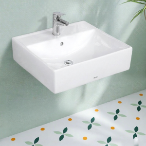Wall Mounted Square Ceramic Basin