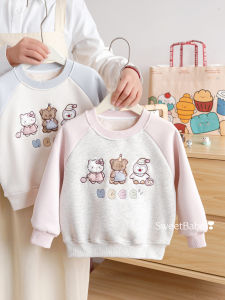 Autumn and Winter New Fleece Thermal Cartoon Girls Hoodie
