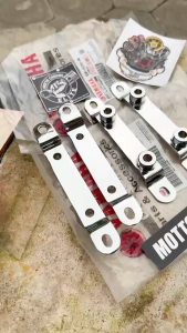 ORIGINAL YAMAHA BREKET BESI PLAT NOMOR DEPAN CHROME KROM MIO SPORTY MIO SMILE