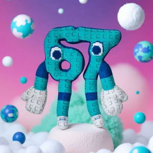 25cm No. 67 Plush Toy STEAL A BRAINROT Surrounding Toys Stuffed Doll Cute Anime Hot Game Dolls Soft Toys for Kids Birthday Gifts