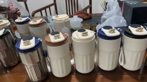 TUMBLER KOPI TAHAN PANAS/TUMBLER TEMPERATUR SUHU DIGITAL AESTHETIC TAHAN PANAS 24 JAM 450ML HN 136