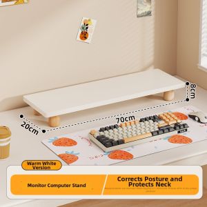 evesigar | Monitor Riser and Keyboard Tray Desktop Organizing Shelf