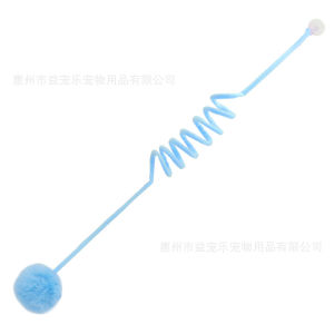 Interactive Cat Toy Rabbit Fur Ball Suction Cup Style Spring Elastic Rope Teasing Ball Pet Supplies Cat Entertainment Toys