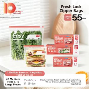 Easy Your Home | Food Grade Zipper Sealing Bags Freezer Safe