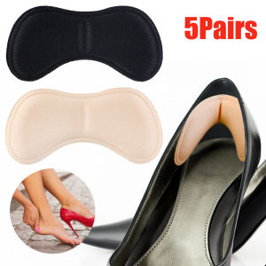 5Pairs Heel Cushion Pads Heel Shoe Grips Liner Self-Adhesive Shoe Insoles Foot Care Protector