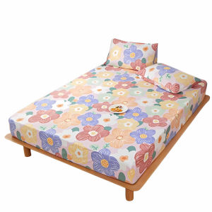 GRACE ผ้าปูที่นอน 6ฟุต 5ฟุต 3.5ฟุต ผ้าปูที่นอนกันไรฝุ่น ชุดผ้าปูที่นอน(รวมปลอกหมอน) สูง10นิ้ว ⚡พร้อมส่ง⚡