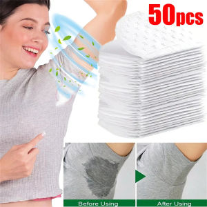50/10pcs Underarm Pads Dress Clothing Perspiration Deodorant Pads Armpit Care Sweat Absorbent Pads Deodorant for Women Men
