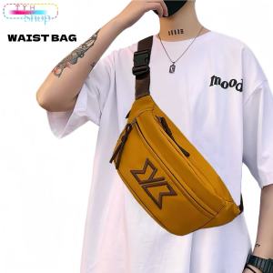 Japanese High-capacity Chest Bag Nylon Waist Students Bag For Women Man Leisure Belt Bags
