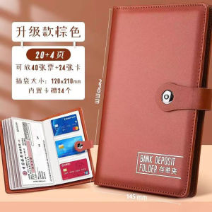 ARCTIC HUNTER Người giữ hóa đơn da mặt nhận tiền gửi Cao Cấp này sổ tiết kiệm ngân hàng này phiếu tiền gửi Ngân Hàng Trong suốt kinh doanh dung tích lớn thuận tiện