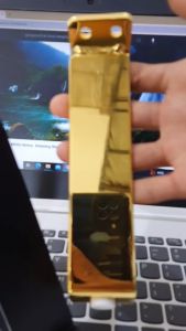 H113 Kaki Sofa Gold dan Matt Black 15cm / Kaki Besi Premium / Kaki Sofa stainless / Sofa Leg / Nakas