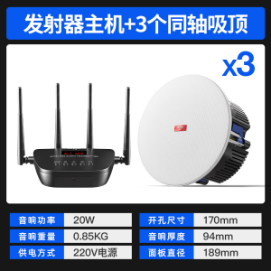 Patriot Wireless Bluetooth Ceiling Mounted Speaker Embedded Shop Use Soundbox Commercial Grade Audio System Adjustable Bass