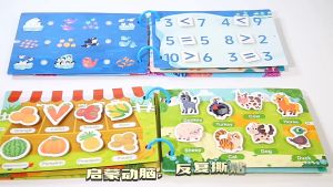 Sớm dạy vỡ lòng bận rộn sách lật sách đặt trẻ em phim hoạt hình dán sách yên tĩnh