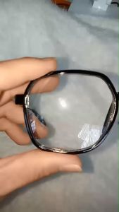 FREE CASE - Kacamata Terbaru - Kacamata Model Hexagonal Lensa Rabun Dekat - Kacamata Lensa Plus - FRAME MIKA HITAM LENSA BENING - Ready +1.00 s/d +3.00 - FREE CASE - UNTUK PRIA DAN WANITA