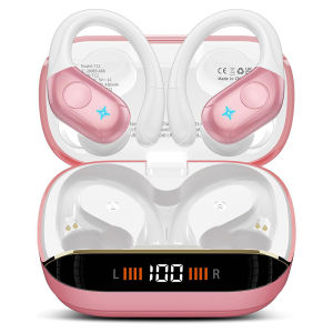 ortizan | Tai Nghe Không Dây Thể Thao True Wireless Earbuds Móc Tai Bluetooth 5.4 Chống Nước IPX7 Có Mic Hiển Thị Đèn LED Âm Trầm Sâu
