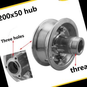 Vành Bánh Xe Hợp Kim Nhôm 200x50 Với Bạc Đạn 6200 Dành Cho Lốp Xe Tay Ga Điện 8 Inch Tương Thích Với Xe Tay Ga Điện Xe Đạp Điện E100 E150 E200