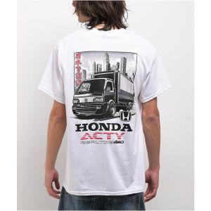 Honda | Honda Mens and Womens T-shirt Honda Acty Summer New Motorcycle Sports Tee Racing Short-sleeved Spring Cycling Off-road Top