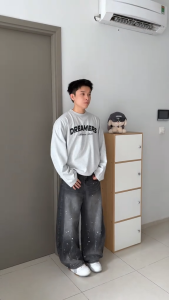 Áo Thun Tay Dài Dreamers Form Boxy dáng rộng tone màu basic vải cotton dày dặn thấm hút mồ hôi form rộng nam nữ