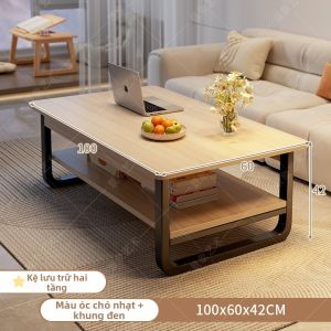 YYBAIO | Bàn Cà Phê Hình Chữ Nhật Thấp cho Sofa Phòng Khách