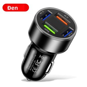 Bộ Sạc Xe Hơi 100W Có Màn Hình LED 4 Cổng USB Sạc Nhanh Đa Chức Năng Phát Hiện Điện Áp Bộ Sạc Tự Động Cho Xe Cộ