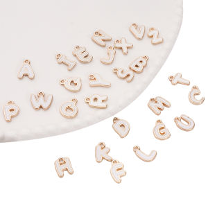 Hợp kim thả dầu bất thường Mặt dây chuyền chữ thời trang quyến rũ DIY làm đồ trang sức vòng đeo tay đính cườm Mặt dây chuyền