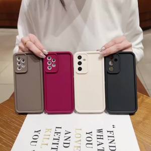 Candy color case for Samsung Galaxy S24 S23 S22 S21 S25 Ultra Plus S20 fe A55 A54 A53 A56 A36 A34 A15 A14 A16 5G silicone cover